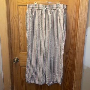Elastic Waist Wide Leg Pants